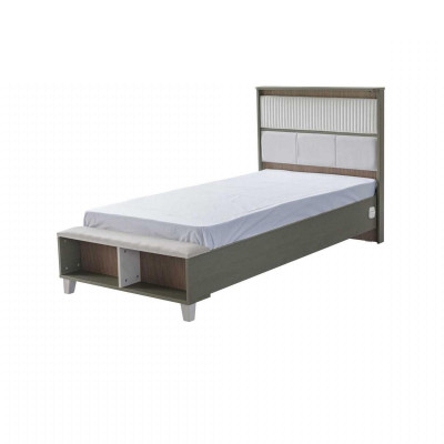 Bettrahmen Kinderbett Bett Kinderzimmer Bettgestelle Grau Holz Betten