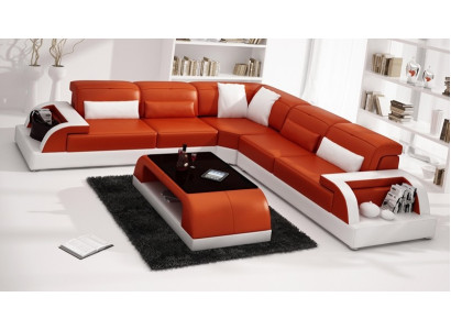 Ecksofa Sofa Couch Polster Wohnlandschaft Leder Eck Sofas Garnitur L Form Neu