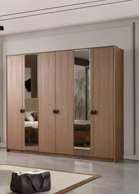 Set Bett 2x Nachttische Schminktisch Schlafzimmer 6tlg Design Modern