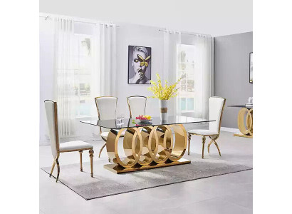 Designer Esszimmertisch Esstische Esszimmer Möbel Edelstahl Tisch Tische