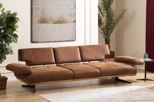 Viersitzer Sofa Couch Modern Design Stoff Luxus Wohnzimmer Polster Sofa
