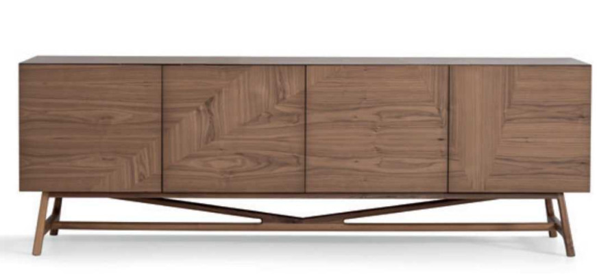 Modernen 6tlg Esszimmer Set Tisch 4x Stühle mit Anrichte Essgarnitur Gruppe
