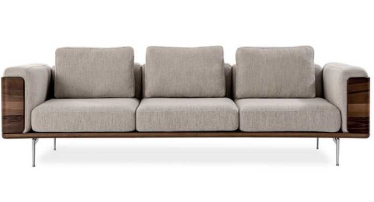 Sofa Für Wohnzimmer Luxus Modernen Designen mit Armlehnen Dreisitzer Design