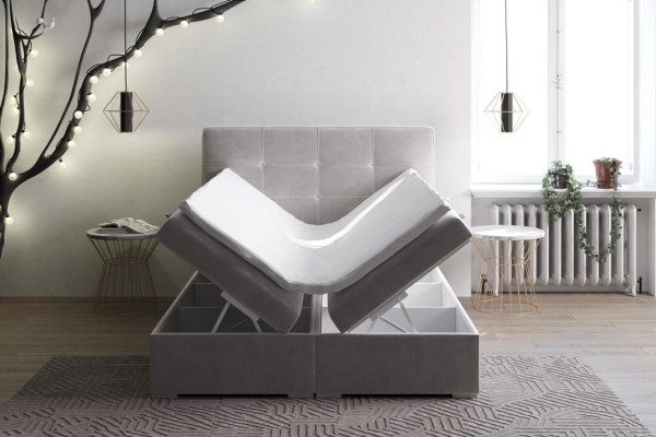 Bett Schlafzimmer Luxus Textil Möbel Polstermöbel Stil Boxspringbett