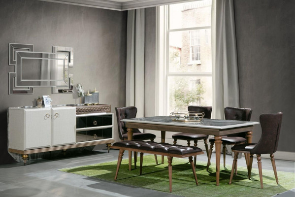Esstisch Tisch Holz 180x100 Esszimmer braun Esstische Tische Möbel Neu