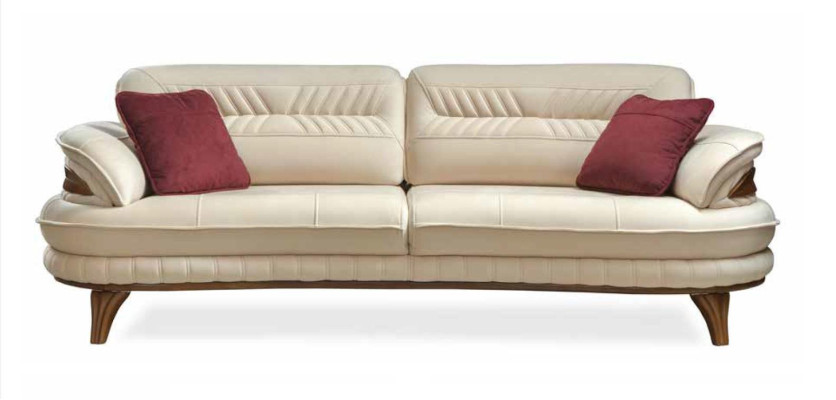 Sofagarnitur 3+3+1 Sitzer Sofa Sessel Sofas Garnitur Sitz Luxus Set
