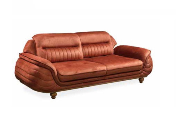 Sofa 3 Sitzer + Sessel Wohnzimmer Sofa Sofas Sessel Stoff Möbel Luxus