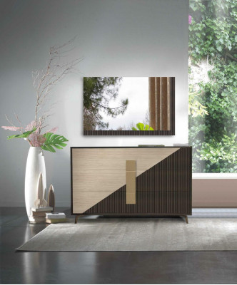 Design Kommode Kommoden Holz Anrichte Moderne Deko Sideboard Hoch Schrank