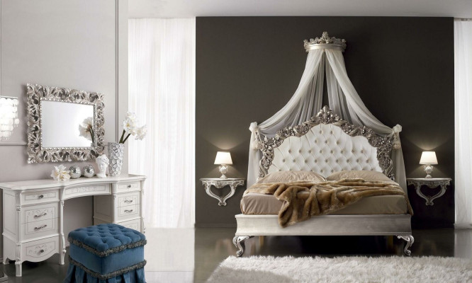 Bett + 2x Nachttisch 3 tlg. Schlafzimmer Set Design Modern Luxus Chesterfield