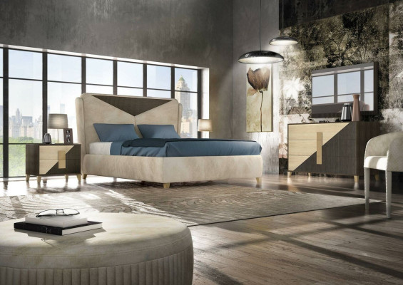 Bett Betten Doppelbett Schlafzimmer Ehe Polster Designer Doppelbetten