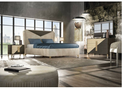 Bett Betten Doppelbett Schlafzimmer Ehe Polster Designer Doppelbetten