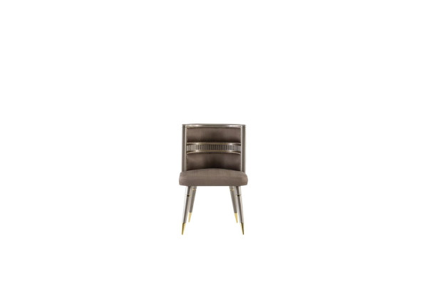 Stuhl Braun Esszimmer Modern Stühle Esszimmer Design Elegantes Möbel Metall Neu