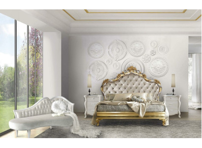 3 tlg. Schlafzimmer Set Bett 2x Nachttisch Konsole Betten Doppel Hotel Polster