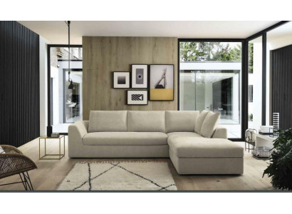 Luxus Ecksofa L-Form Sofas Couch Leder Möbel Sofas Stoff Design Neu alfitalia