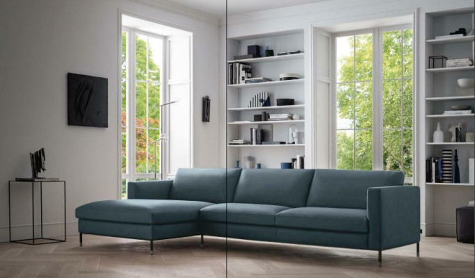 Ledersofa Wohnlandschaft Ecksofa XXL Polster Eck Sitz Couch L-Form Wohnzimmer