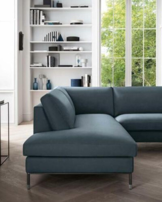 Ledersofa Wohnlandschaft Ecksofa XXL Polster Eck Sitz Couch L-Form Wohnzimmer