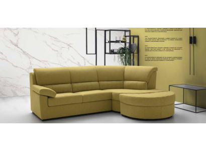 Italien Möbel Textil Gelb Moderne Luxus Ecke Couch L-Form Edel Modern alfitalia