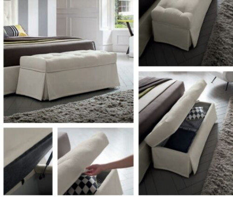Luxus Landhaus Stil Hocker Möbel Polsterhocker Design Sitz Sitzbank Fußhocker
