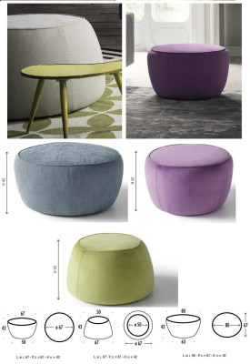 Sitzhocker Hocker Pouf Puff Sitzpouf Fußhocker Ottomane Samt 50x67m Textil