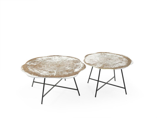 Design Couchtisch Beistelltisch Wohnzimmer Tisch Kaffeetisch Rund 