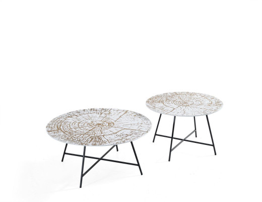 Couchtische Tische Beistelltische Wohnzimmer Modern Luxus Braun 2 tlg.