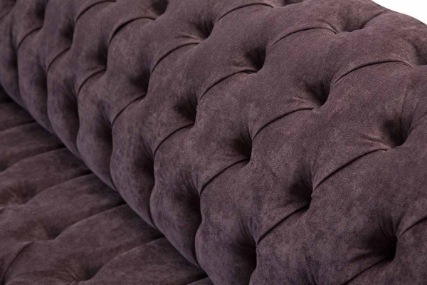 Design Sofa 4 Sitzer Couch Polster Luxus Textil Sofas Chesterfield 