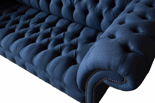 Dreisitzer Sofa Luxus Chesterfield 3 Sitzer Couches Blau Sofas Neu Couch