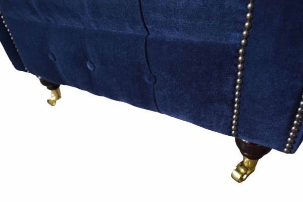 Chesterfield Textil Sessel 1 Sitzer Sofa Polster Design Luxus Modern