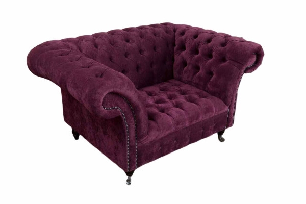 Sessel Ohrensessel Luxus 1 Sitzer Einsitzer Polster Design Stoff Modern