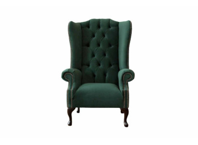 Chesterfield Design Sessel Polster Luxus Textil Couchen Ohrensessel