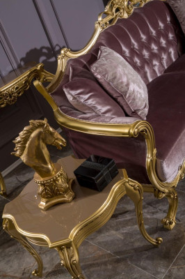 Beistelltisch Kaffeetisch Design Tisch Wohnzimmertisch Tische Gold