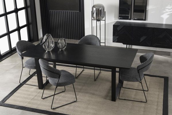 Luxus Polster Lehnstuhl Stühle Loft Designer Grau Küchen Lederstuhl Möbel