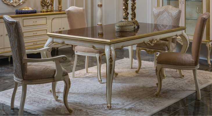 Esszimmer Esstisch Stuhl Set Gruppe Garnitur Tisch Tische Garnitur Luxus 5tlg.