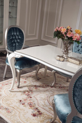 Esszimmer Tisch Garnitur Klassische Stuhlgruppe 4x Stühle 5tlg. Set Sitzgruppe