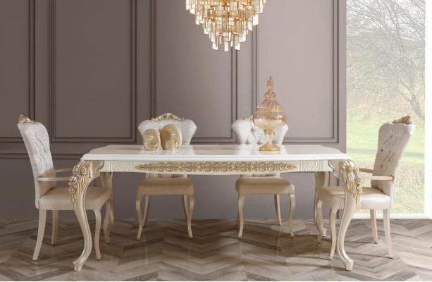 Esszimmer Set Essgruppe Esstisch mit 6x Stühle Modernen 8tlg Garnitur