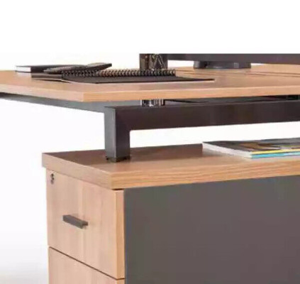 Schreibtisch 6 Schubladen Moderne Arbeitszimmer Möbel Holztisch Luxus