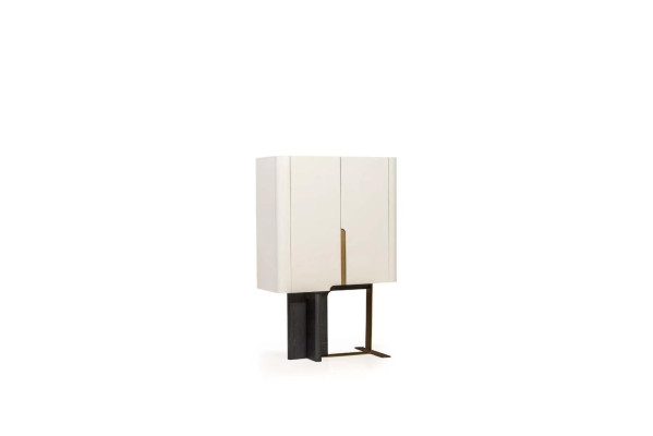 Schrank Holzschrank Holz Weiß Esszimmer Anbauschrank Moderne Anrichte