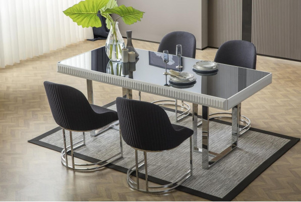 Esstisch Esszimmertisch Tisch Luxus Esszimmermöbel Weiß Esszimmer
