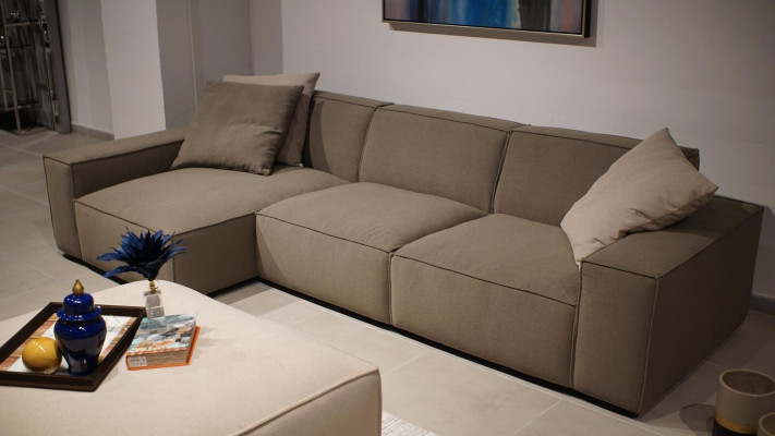 Design Ecksofa L-Form Wohnzimmer Möbel Luxus Modern Einrichtung Neu Sofa
