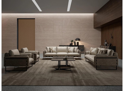 Wohnzimmer Set 6tlg Modern 2x Couchtisch Designer Sofagarnitur 2x Dreisitzer