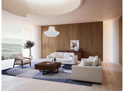 Weiß Möbel Wohnzimmer Sofagarnitur Zweisitzer Sofa Design Einrichtung Sessel