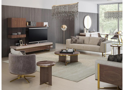 Wohnzimmer Sofagarnitur Polstermöbel Dreisitzer Sofa Couch Design Sessel