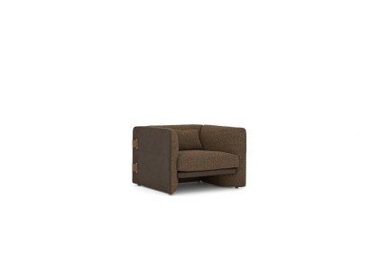 Braun Sessel Wohnzimmer Einrichtung Luxus Textil Polstermöbel Modern Design