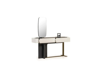 Schminktisch Frisiertisch Konsolentisch Spiegel Holz Weiß Design Set