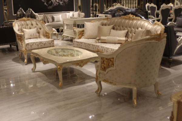 Exklusive luxus Sofagarnitur 3 3 1 1 Sitzer Modern Wohnzimmer Set Edlem Set