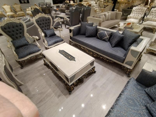 Modernes 4 tlg Wohnzimmer Set Stilvollen 2x Sofas Designer Sessel Neu