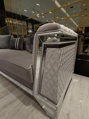 Premium Möbel Wohnzimmer set 3+3+1 Sitzplätzen Sofagarnitur 2x Sofas Sessel