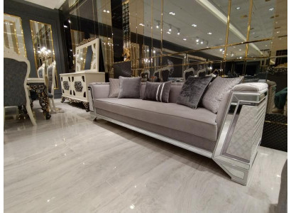 Luxuriöse Sofagarnitur set Sofagarnitur Sofa Sessel Wohnzimmer Mobiliar
