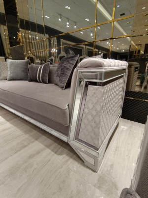 Luxuriöse Sofagarnitur set Sofagarnitur Sofa Sessel Wohnzimmer Mobiliar
