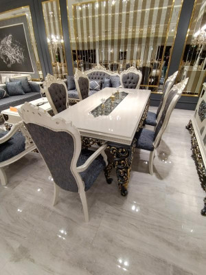 Moderne 6x Stühle Esszimmerstuhl Luxus 6x Stühle Set Holz Designerstuhle